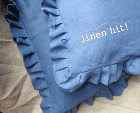 Lniane poszewki linen pillows linen hit