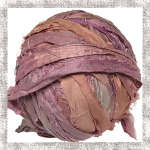 Włóczka Jedwabna Silk Sari Yarn