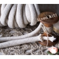 lina lniana pleciona plaited linen rope