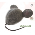 szara filcowa mysz Felt gray mouse