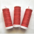 nici lniane coral red linen threads.