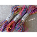 włóczka lniana ręcznie barwiona linen yarn hand-dyed