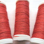 nici lniane coral red linen threads.
