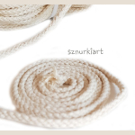 sznurek bawełniany pleciony braided cotton cord