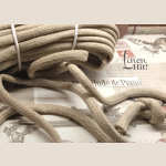 gruby sznurek lniany, thick linen cord.
