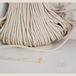 sznurek lniany pleciony plaited linen cord