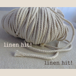 sznurek lniany pleciony plaited linen cord