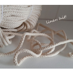 sznurek lniany pleciony linen plaited cord