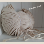 sznurek lniany pleciony linen plaited cord