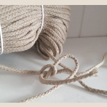 sznurek lniany pleciony braided linen cord