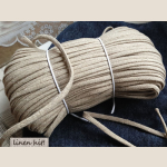 lniany sznur płaski flat linen cord