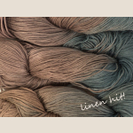 włóczka lniana ręcznie barwiona linen yarn hand-dyed
