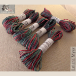 włóczka lniana ręcznie barwiona linen yarn hand-dyed
