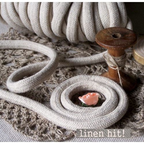 lina lniana pleciona plaited linen rope