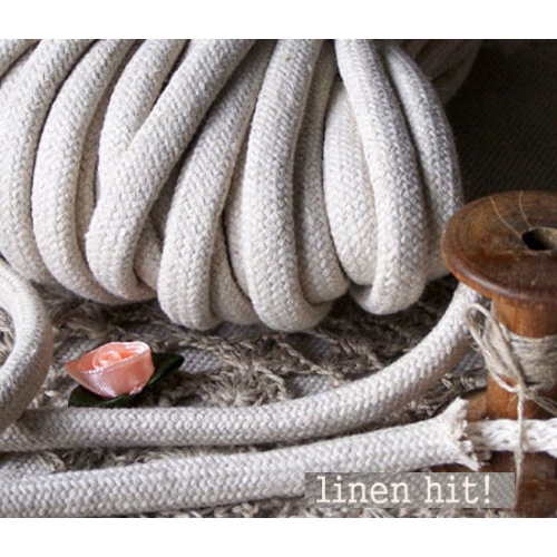 lina lniana pleciona plaited linen rope