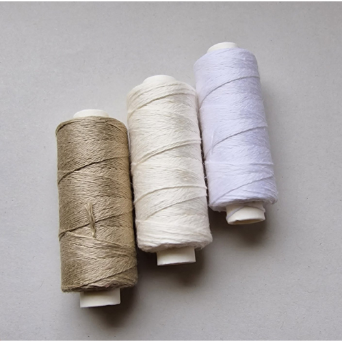 podstawowy zestaw lnianych nici, basic set of linen threads.