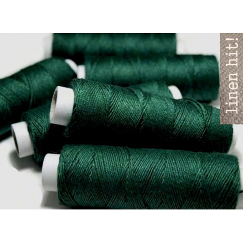 nici lniane zielone green linen thread