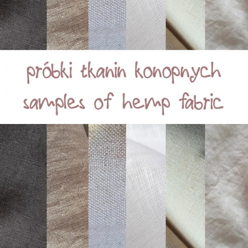 tkanina konopna, hemp fabric.