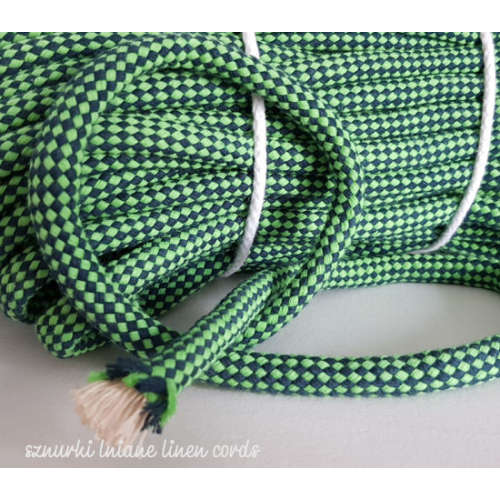 lina w kratkę cotton rope checkered