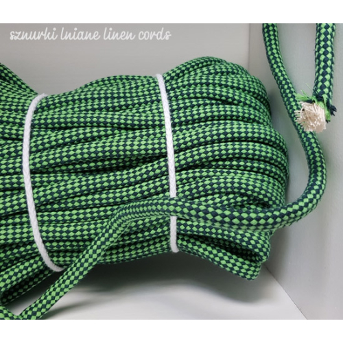 lina w kratkę cotton rope checkered