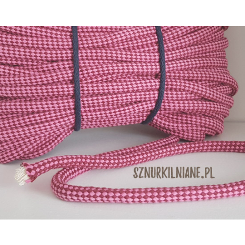 lina w kratkę cotton rope checkered