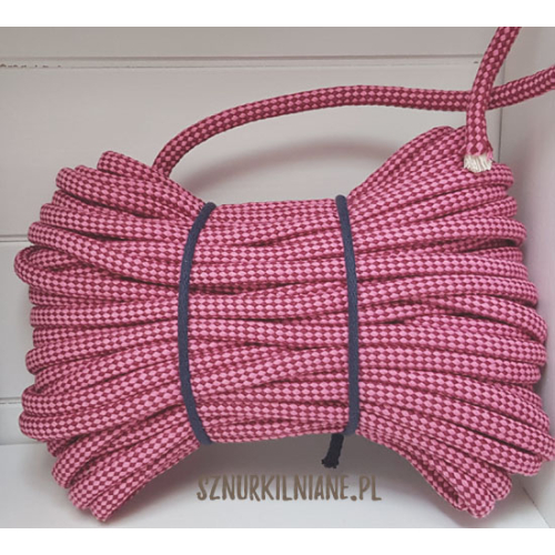 lina w kratkę cotton rope checkered