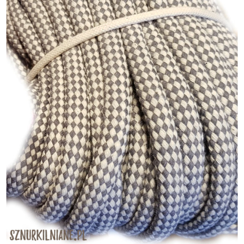 lina w kratkę cotton rope checkered