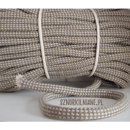 lina w kratkę cotton rope checkered