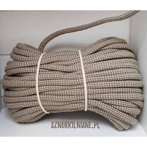 lina w kratkę cotton rope checkered