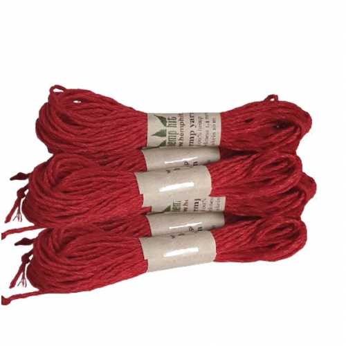przędza konopna ręcznie barwiona, hemp yarn.