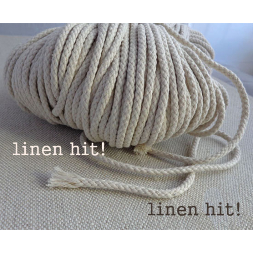 sznurek lniany pleciony plaited linen cord