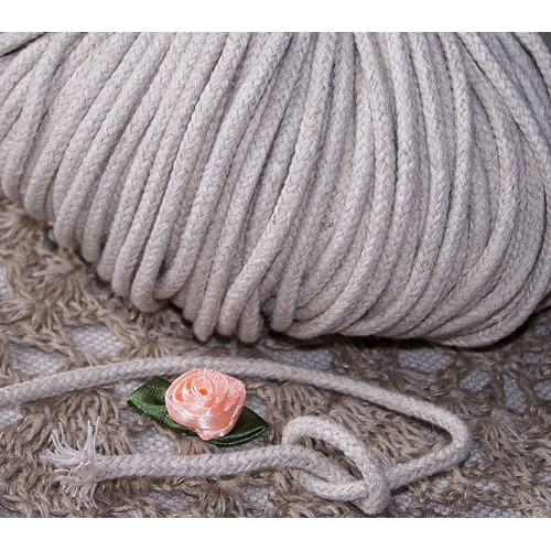 sznurek lniany pleciony plaited linen cord