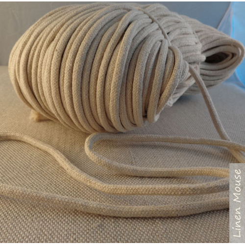 sznurek lniany pleciony plaited linen cord