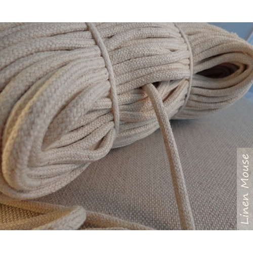 sznurek lniany pleciony plaited linen cord