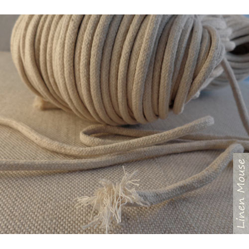 sznurek lniany pleciony plaited linen cord