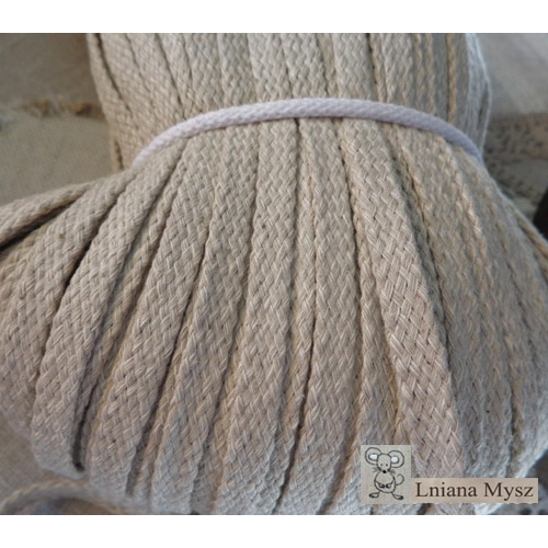 sznurek lniany płaski flat linen string