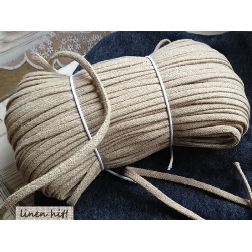 lniany sznur płaski flat linen cord