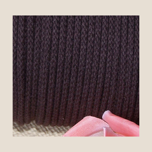 sznurek bawełniany brąz brown cotton cord