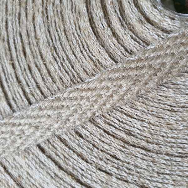 tasma konopna jodełka, hemp herringbone tape.