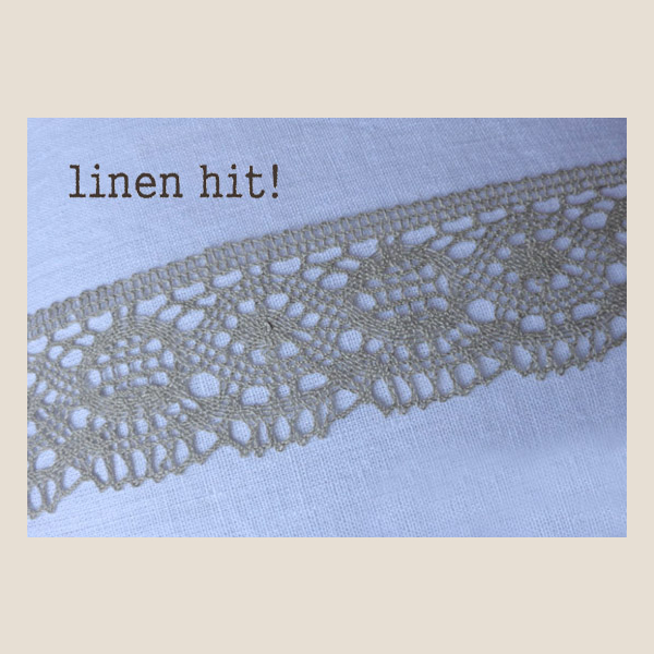 lniana koronka linen lace