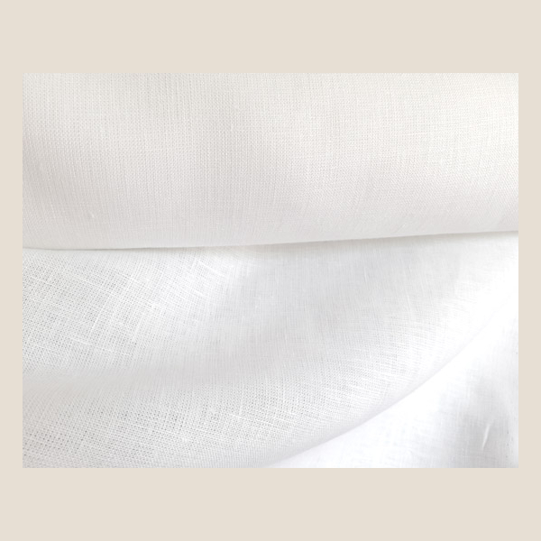 biała tkanina lniana white linen fabric