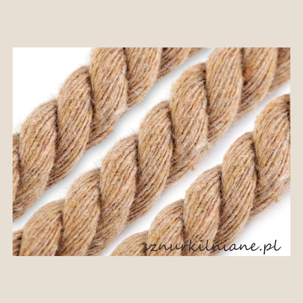 sznurek bawełniany skręcany twisted cotton cord