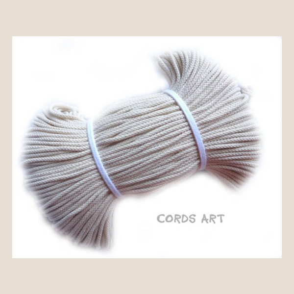 sznurek bawełniany pleciony plaited cotton cord