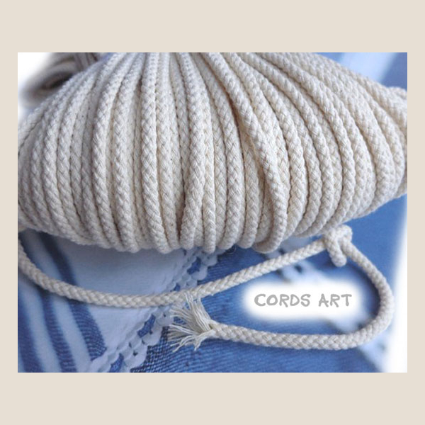 sznurek bawełniany pleciony plaited cotton cord