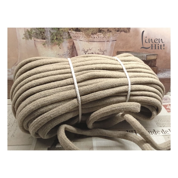 gruby sznurek lniany, thick linen cord.