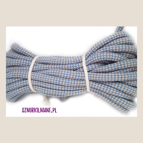 sznurek bawełna w kratkę checkered cotton cord