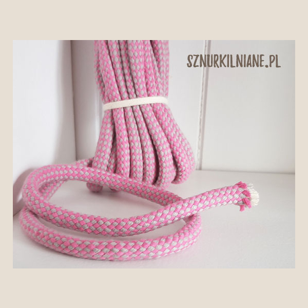 lina w kratkę cotton rope checkered