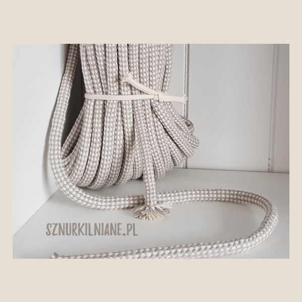 lina w kratkę cotton rope checkered