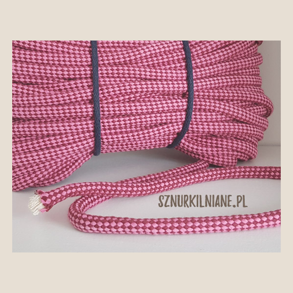 lina w kratkę cotton rope checkered