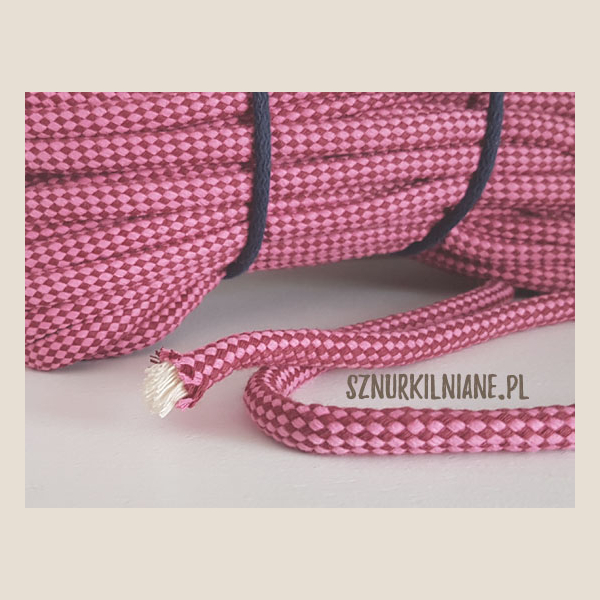 lina w kratkę cotton rope checkered